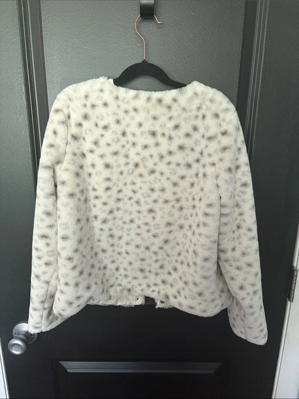 Cat & Jack large 10/12 faux fur jacket